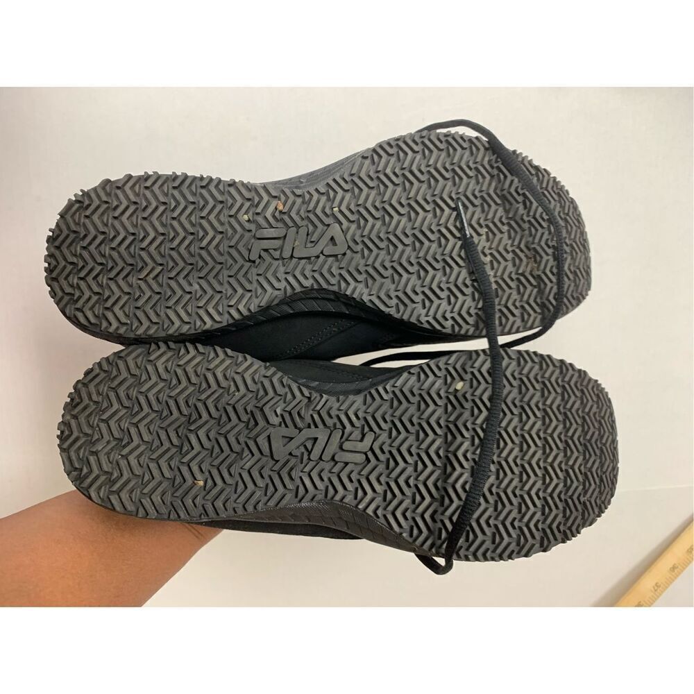 Fila Memory Foam Layers Non Slip Black Comfort Sn… - image 5